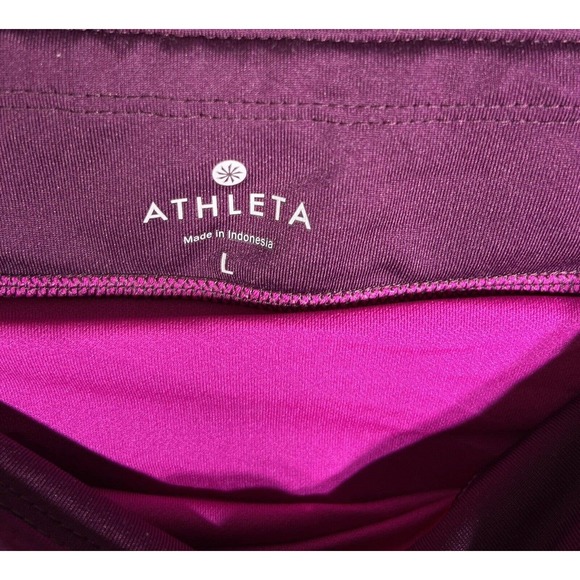 Athleta Track This Run Stretch‎ Athletic Shorts Womens Large Electric Fuchsia - Picture 3 of 12